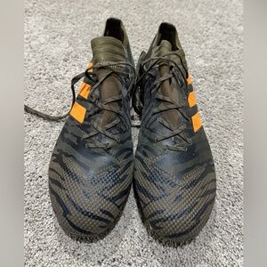 Adidas Mens Rare Nemeziz 17.1 FG CP8926 Green Orange Soccer Cleats Shoes